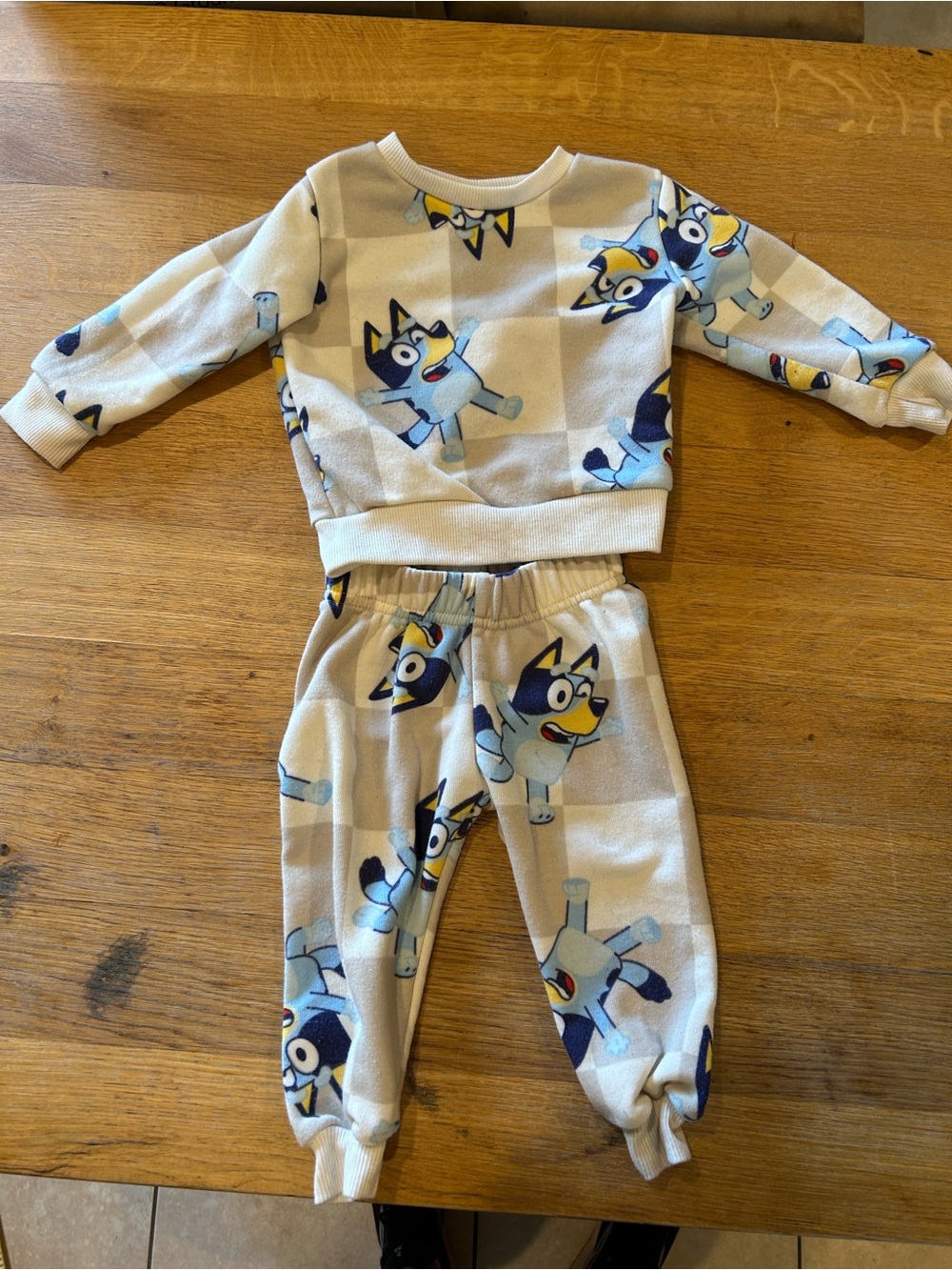 Bluey Kids  Set - Blue Character Print